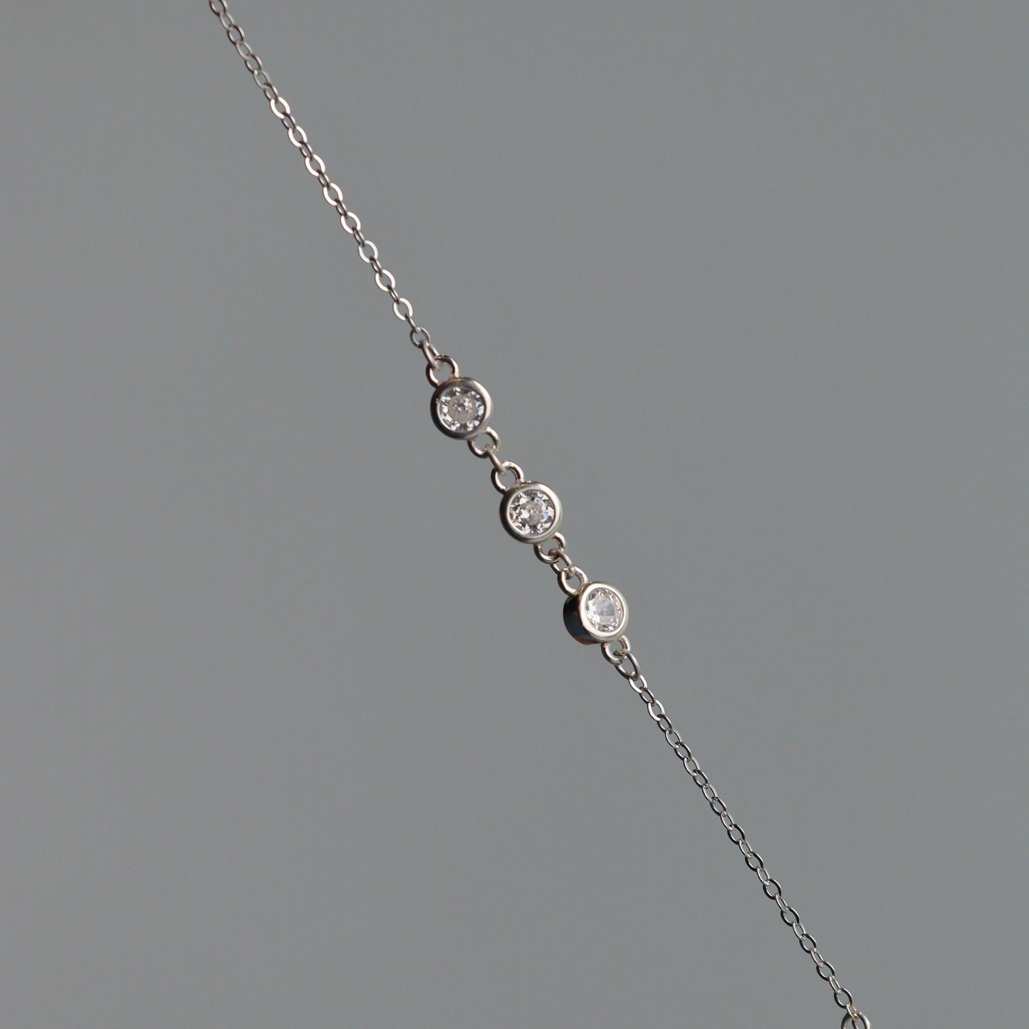 NASHIRA S925 Silver Stone Bracelet