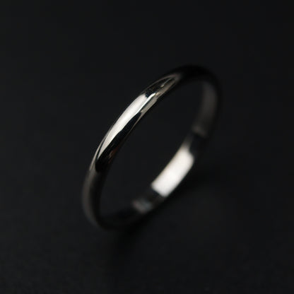 Men Jewelry LAZREN Silver Thin Plain Ring Fashion For Men's