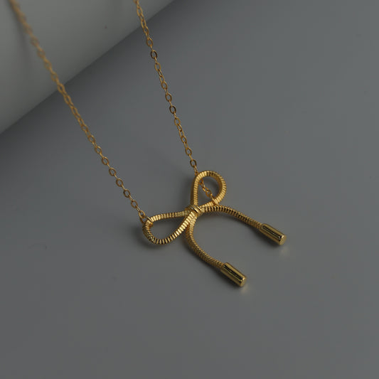 SABRINA S925 Silver Ribbon Knot