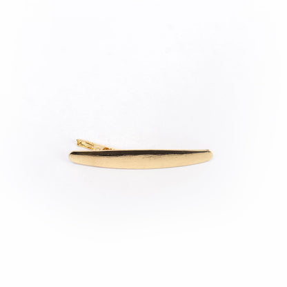 Hair Clip PRIM Gold/Silver Rough Texture Long Bar Snap Clip for Women –