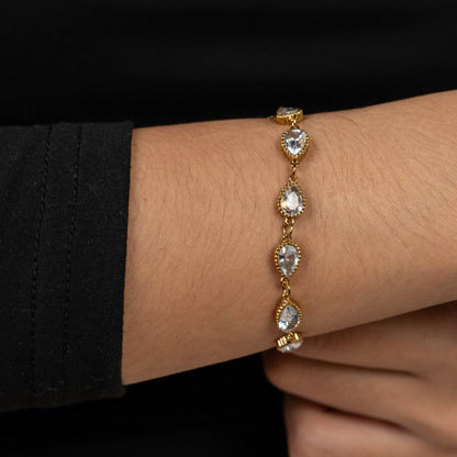 SQA-YVO Stone Chain Bracelet Fashion Fashion Accessories