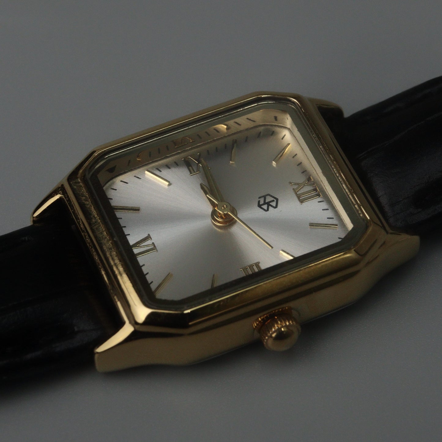 OMARIS Octagon Sides Rectangle Women's Fashion Quartz Leather Watch