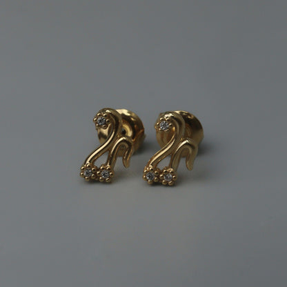 ZODIAC SIGN  Stud Earrings for Women