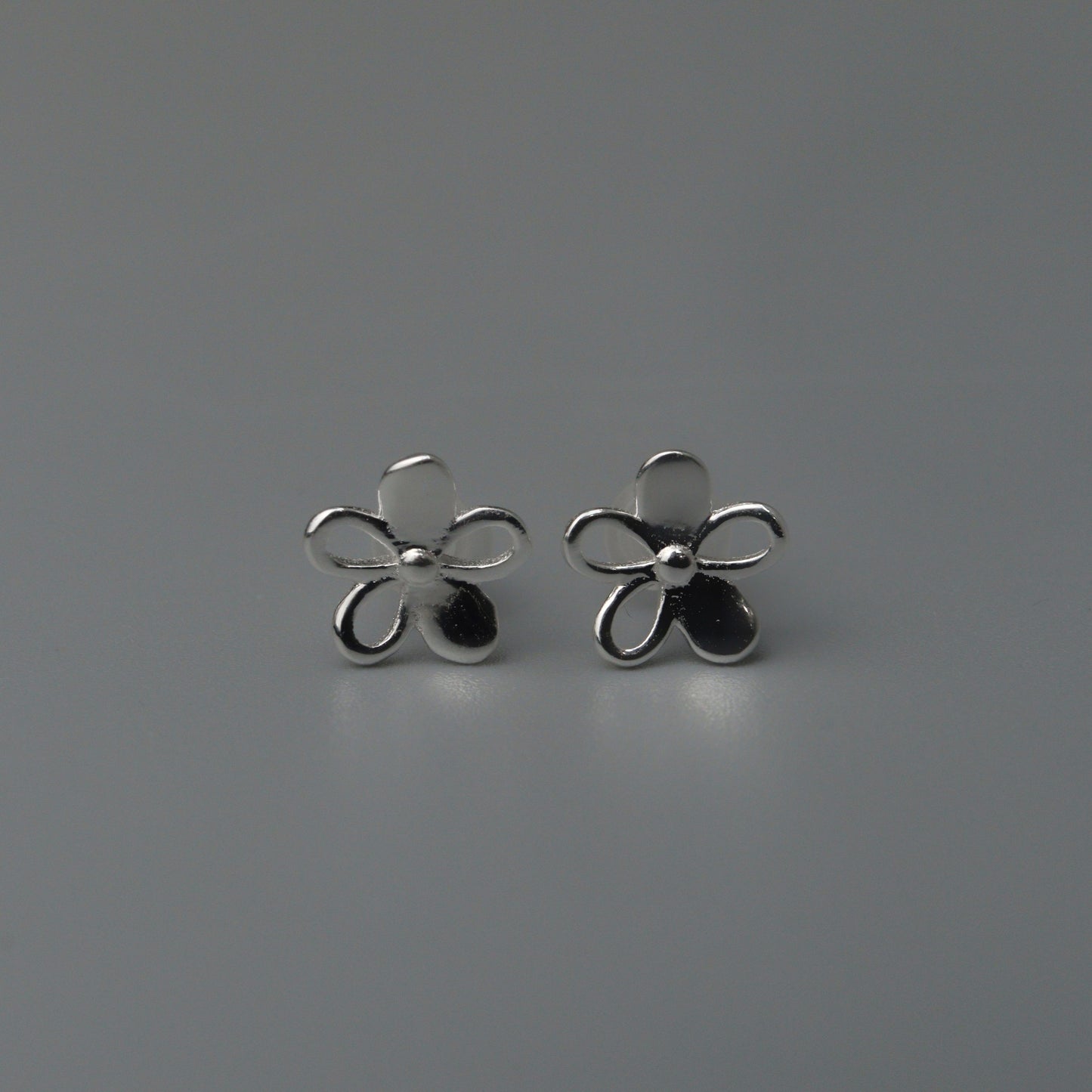 LICEA S925 Silver Hollow Flower Stud Earrings Women's
