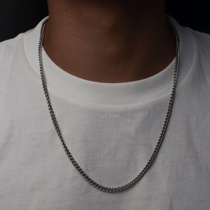 Men Jewelry SON Small Buckle Silver Chain Necklace For Men's