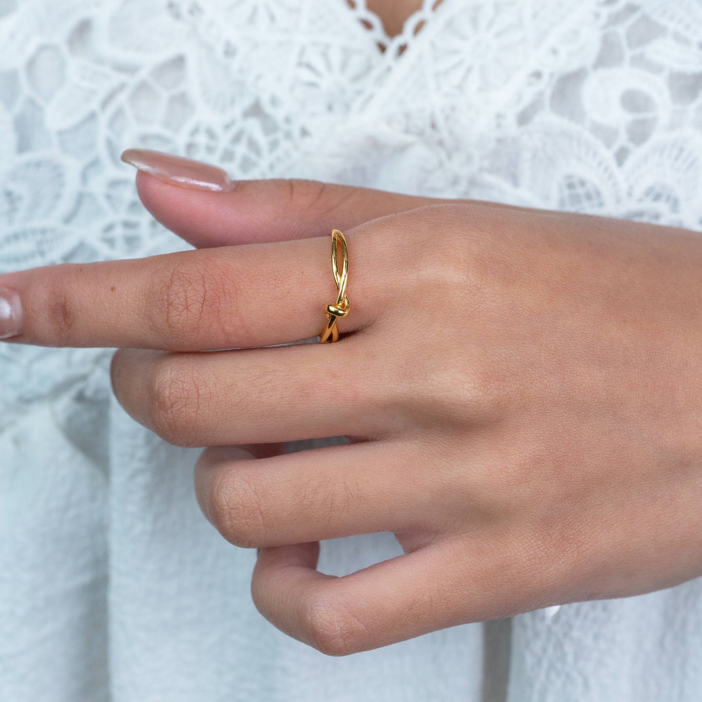 ARC Knot Adjustable Ring for Women
