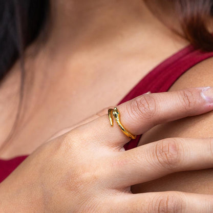 VYX Snake Head Tail Adjustable Ring for Women