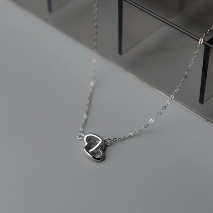COLIN S925 Silver Mini Heart Pendant Necklace SN00029
