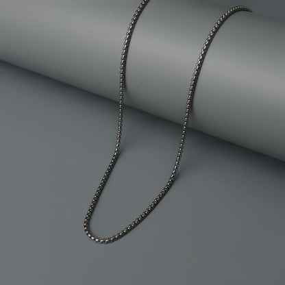 Men Jewelry RIDGE Gld/Silver Box Chain Necklace For Men's Fashion