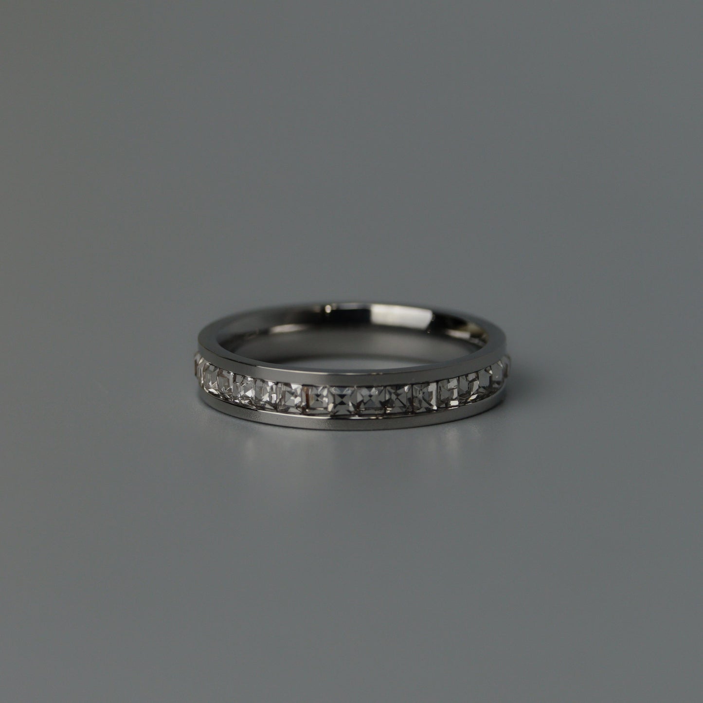 Men Jewelry ELLE Silver Full Embedded Ring Fashion For Men's
