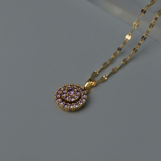 ISABELLE Violet Rotatable Embedded Pendant Dancing