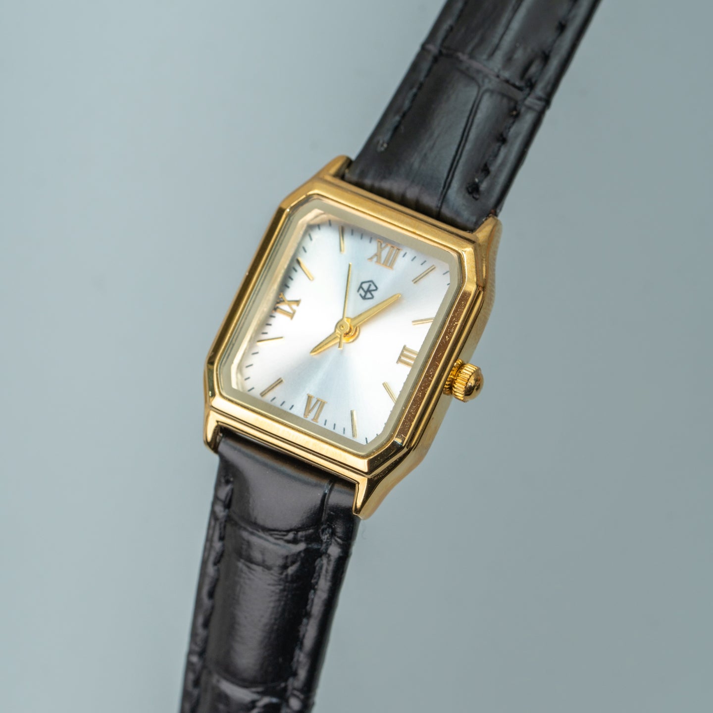 OMARIS Octagon Sides Rectangle Women's Fashion Quartz Leather Watch