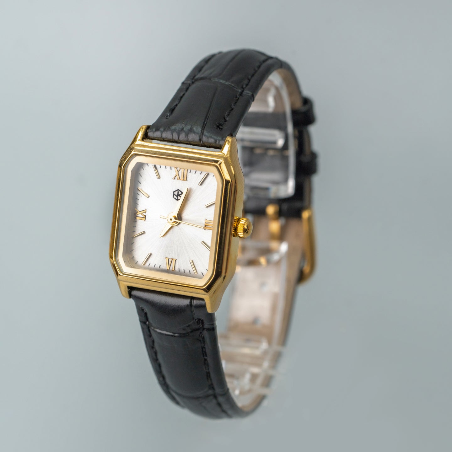 OMARIS Octagon Sides Rectangle Women's Fashion Quartz Leather Watch
