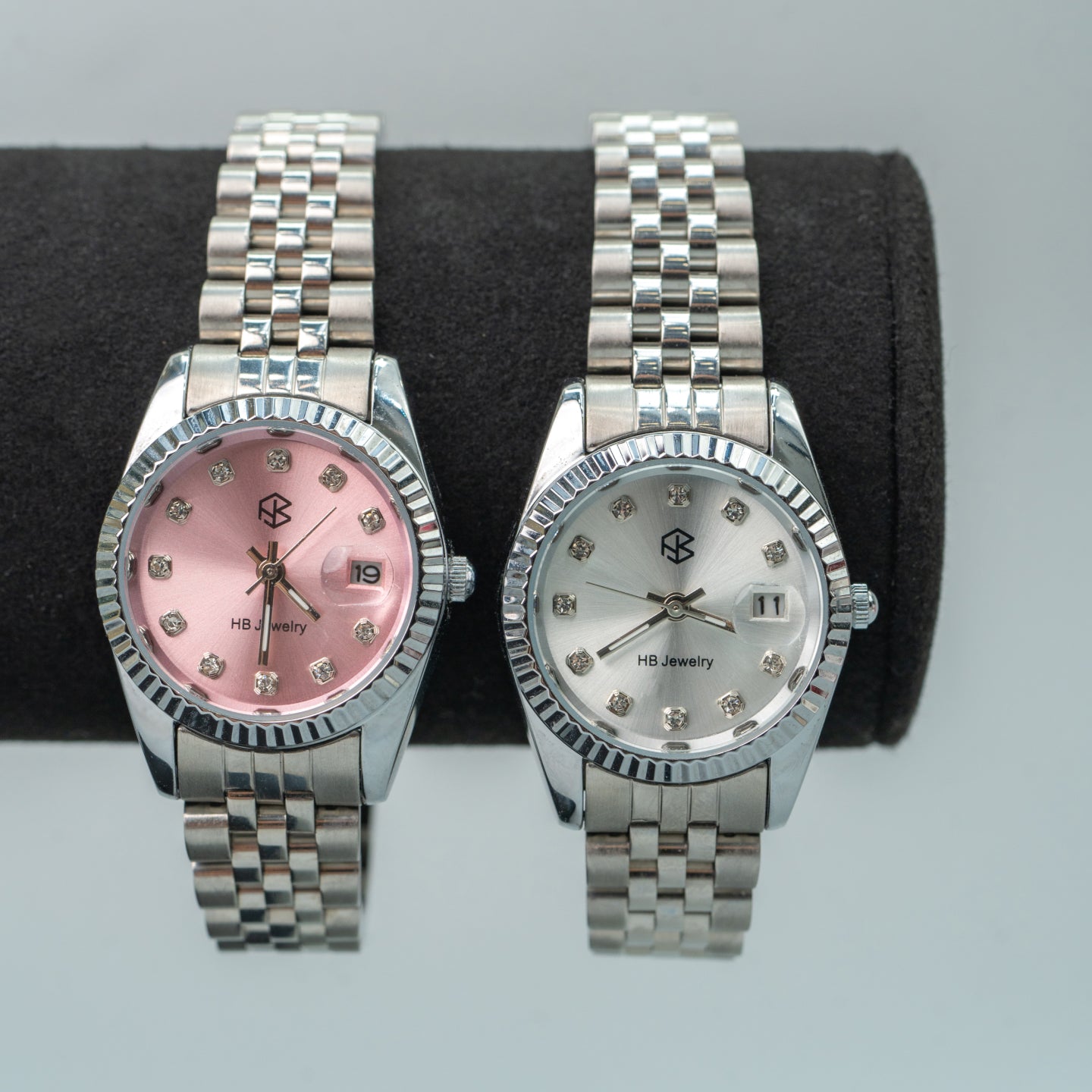 BLADE/BLATHEN Silver Rose Pink Dial Women’s Fashion Quartz Watch with Slim Strap