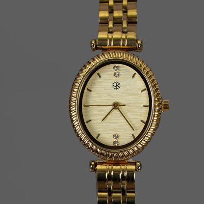 ZOVIA Oval Watch Face Women's Minimalist Fashion Watch