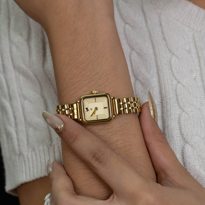 ZUNEL Square Quadrilateral Watch Face Dial Women's Minimalist Fashion Watch