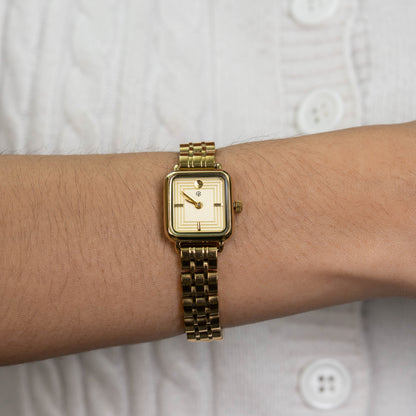ZUNEL Square Quadrilateral Watch Face Dial Women's Minimalist Fashion Watch