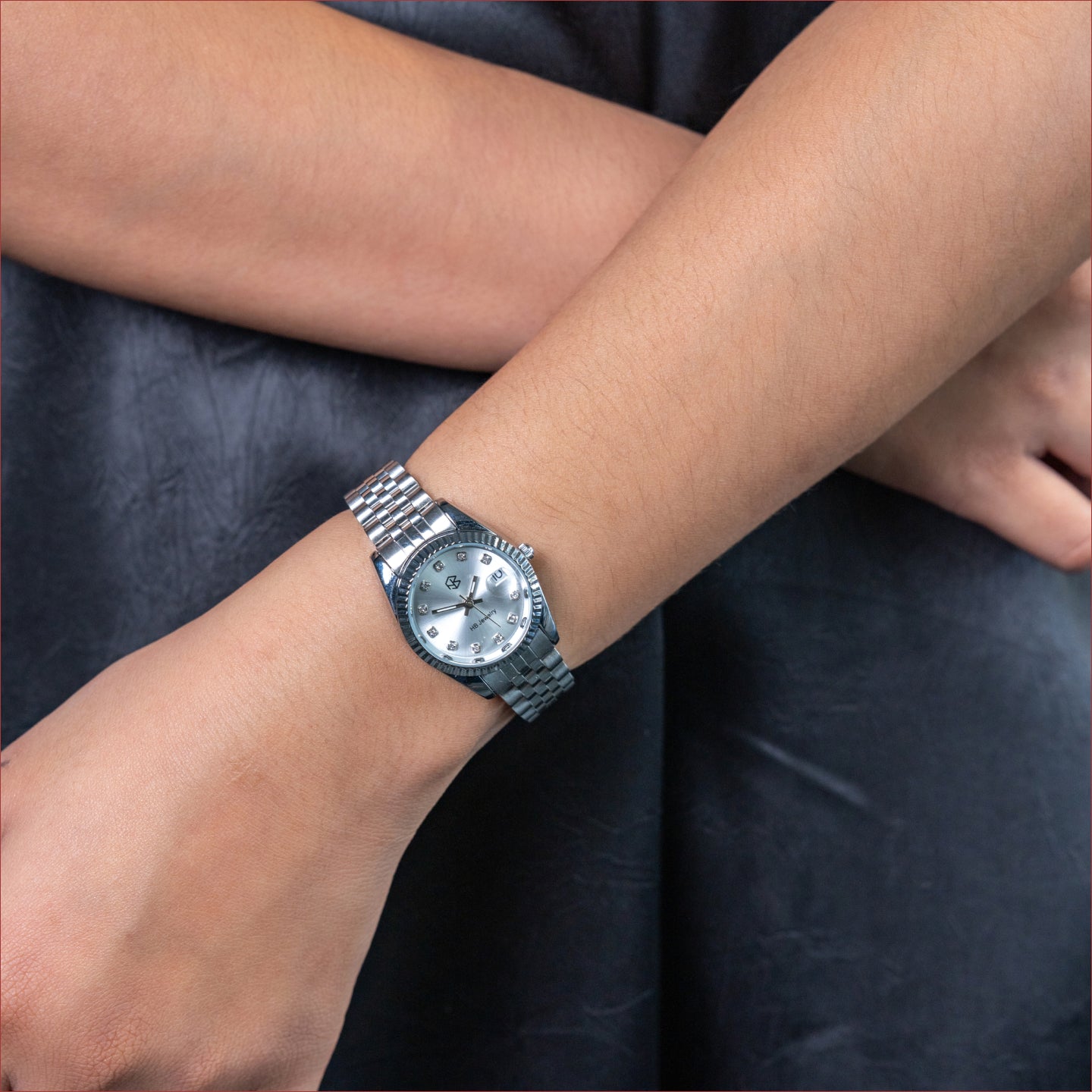 BLADE/BLATHEN Silver Rose Pink Dial Women’s Fashion Quartz Watch with Slim Strap