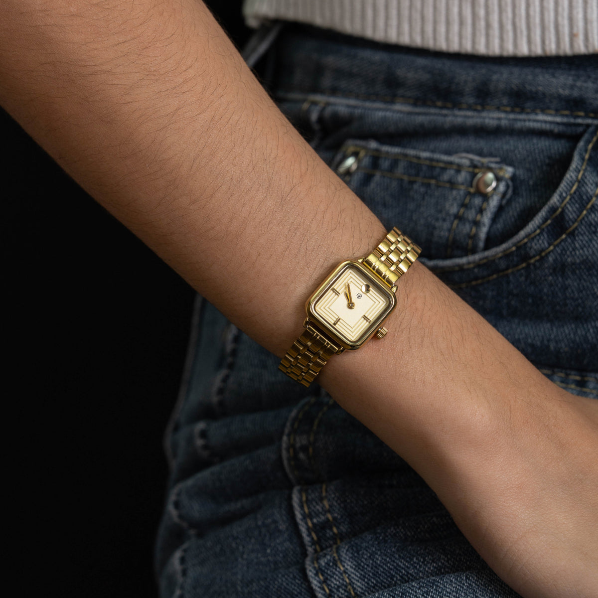 ZUNEL Square Quadrilateral Watch Face Dial Women's Minimalist Fashion Watch