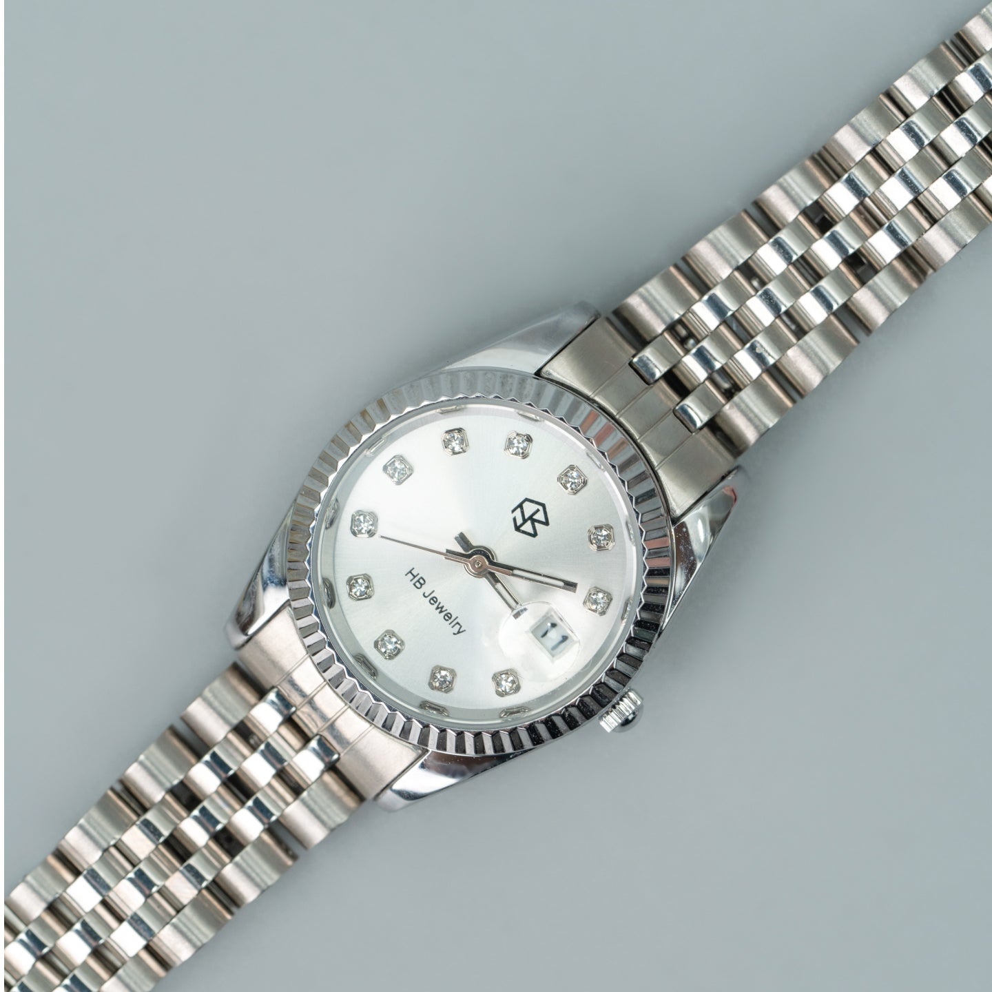 BLADE/BLATHEN Silver Rose Pink Dial Women’s Fashion Quartz Watch with Slim Strap
