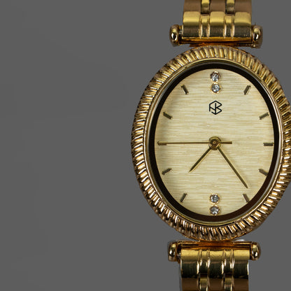 ZOVIA Oval Watch Face Women's Minimalist Fashion Watch