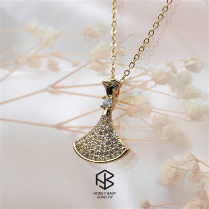 MELODY Little Skirt Mermaid Pendant Necklace