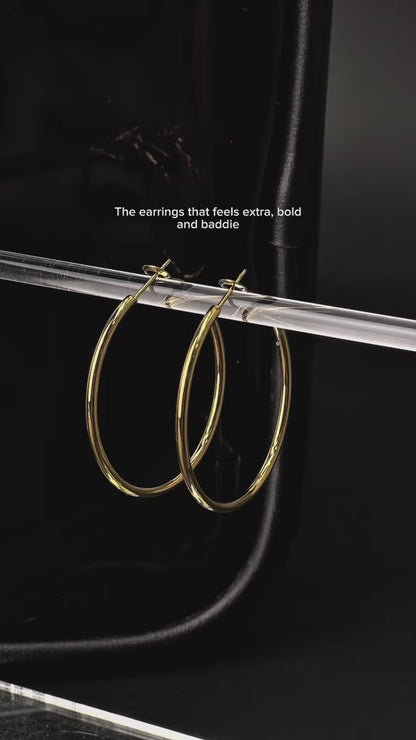 IRAIDA Big Hoop Earrings