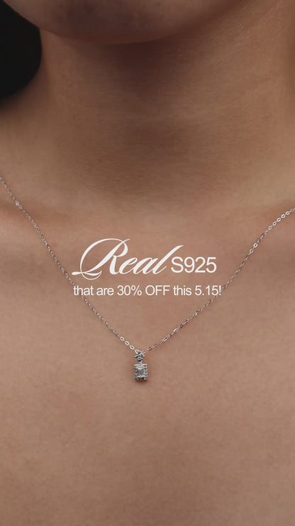 AURORA S925 Silver Galaxy Saturn Lite Pendant Chain Necklace for Women