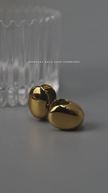 Shapes 15mm Huggies Clip Earrings for Women's