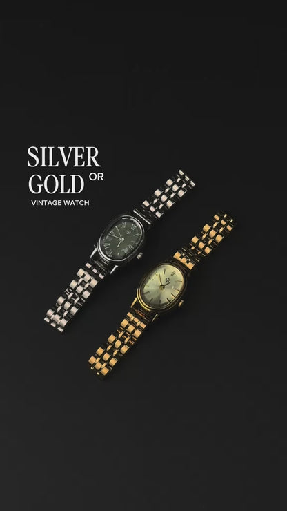 MONTRE Oval Mint Green Dial Watch – Elegant Fashion Quartz Timepiece with Slim Strap for Women