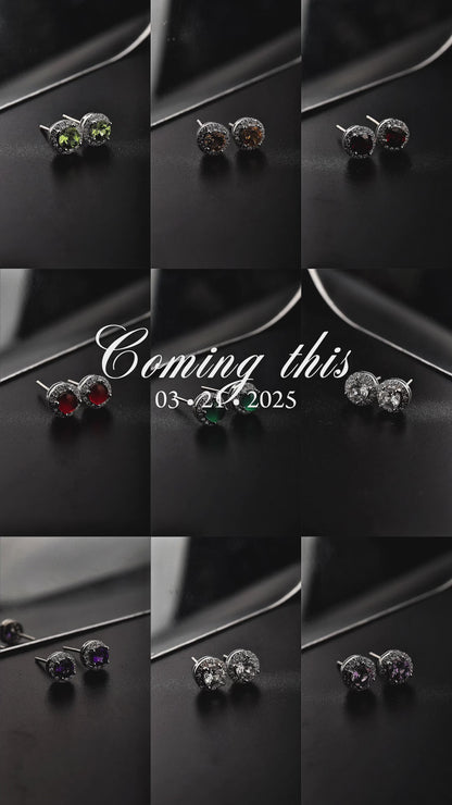 Pawnable Peridot Gemstone S925 Silver Stud Earrings with AGCL Certification