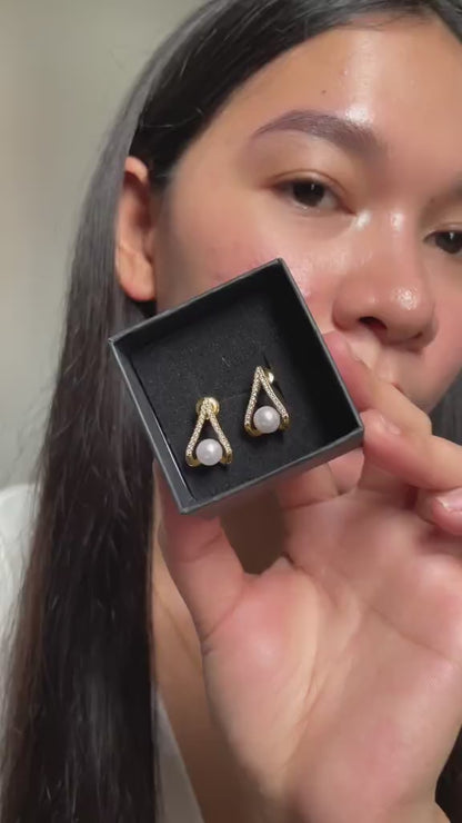 Synthetic Pearl Cage Collection Of Necklace and Earrings Women's