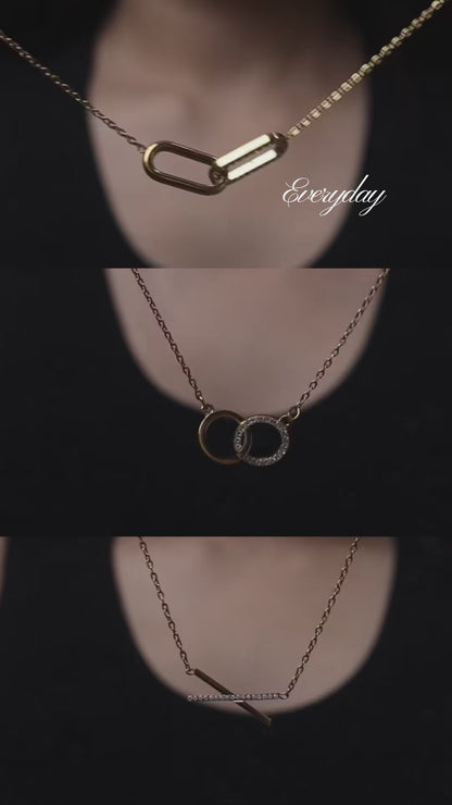 ALINA X Pendant Chain Necklace