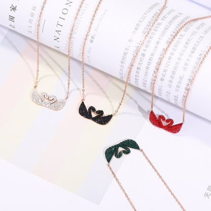 IVY Gold Plated Swan Necklace