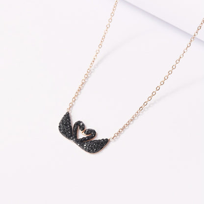 IVY Gold Plated Swan Necklace
