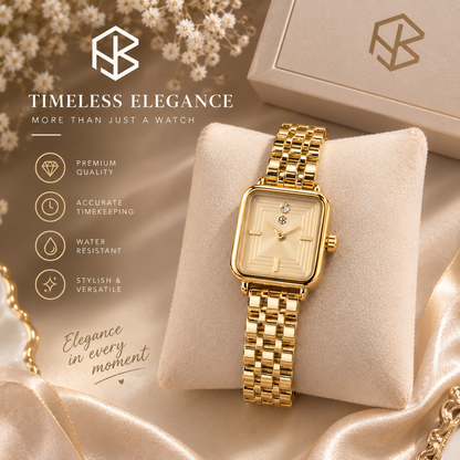 ZUNEL Square Quadrilateral Watch Face Dial Women's Minimalist Fashion Watch