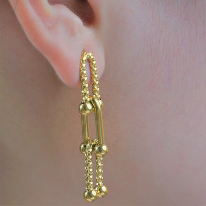 EMILY Buckle Chain Drop Earrings